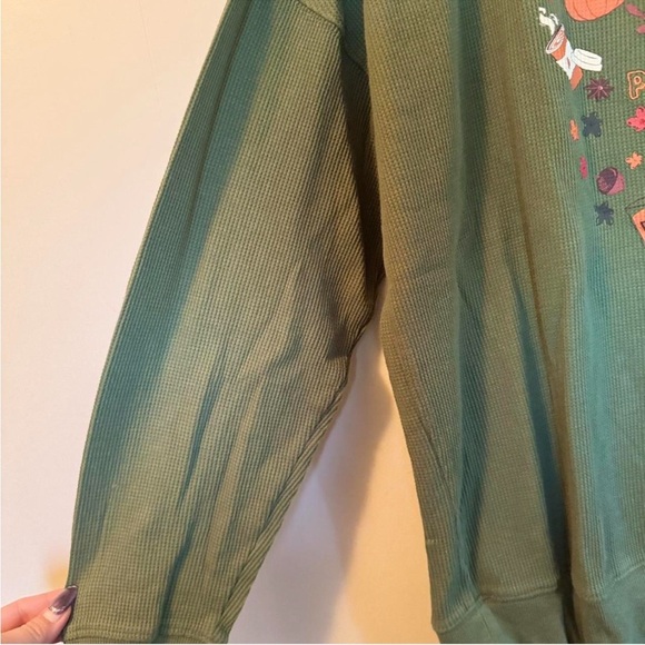 Feeling Festive Pumpkin Spice Fall Thermal Thermal Crewneck Top - Picture 6 of 8